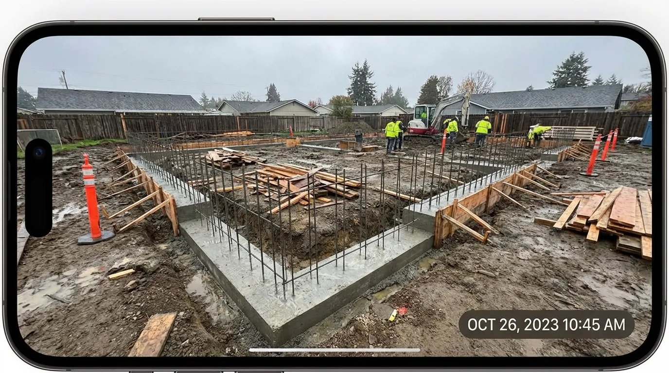 Concrete foundation slab installation in Madison, AL
